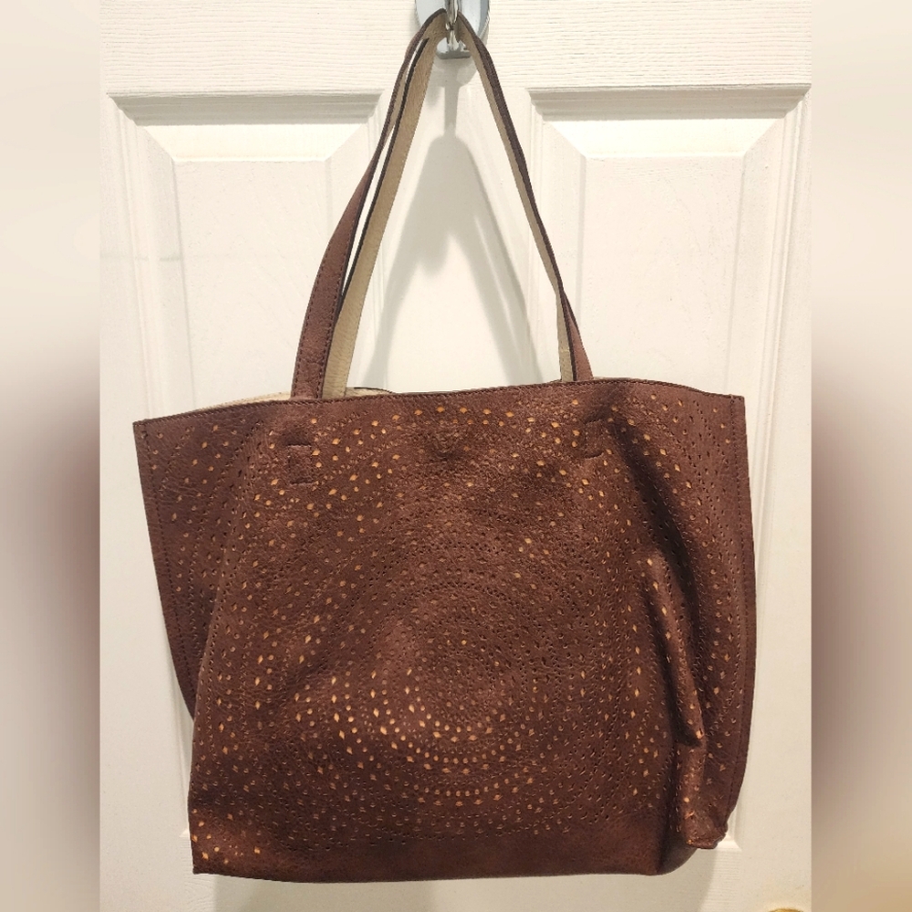 Street Level faux leather shoulder bag